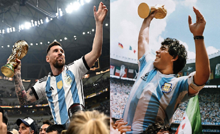 Messi and Maradona