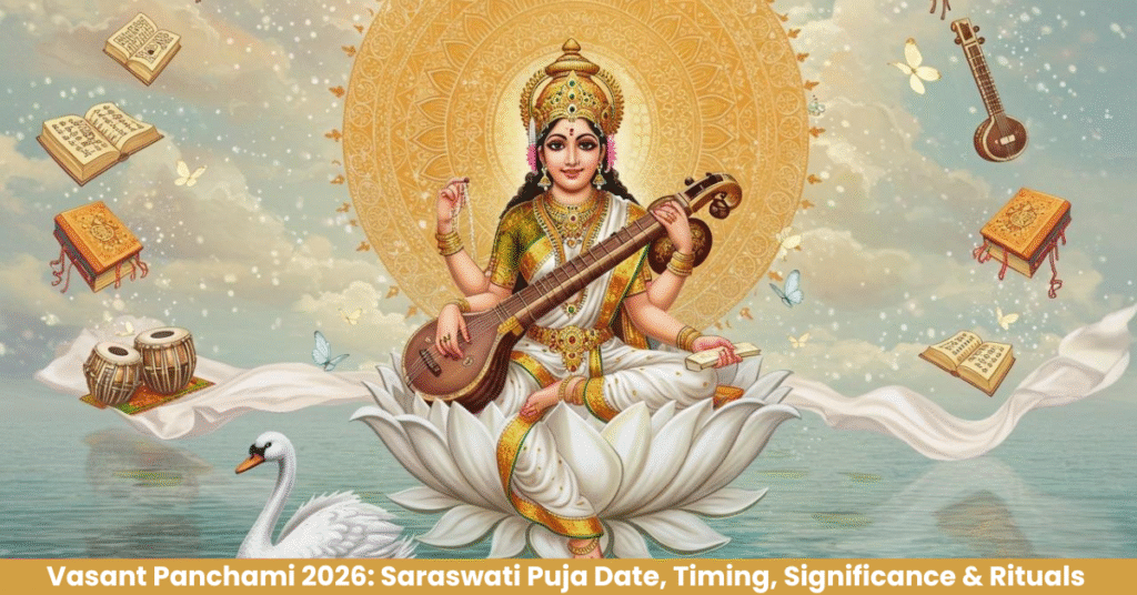 Vasant Panchami 2026: Saraswati Puja Date, Timing, Significance & Rituals