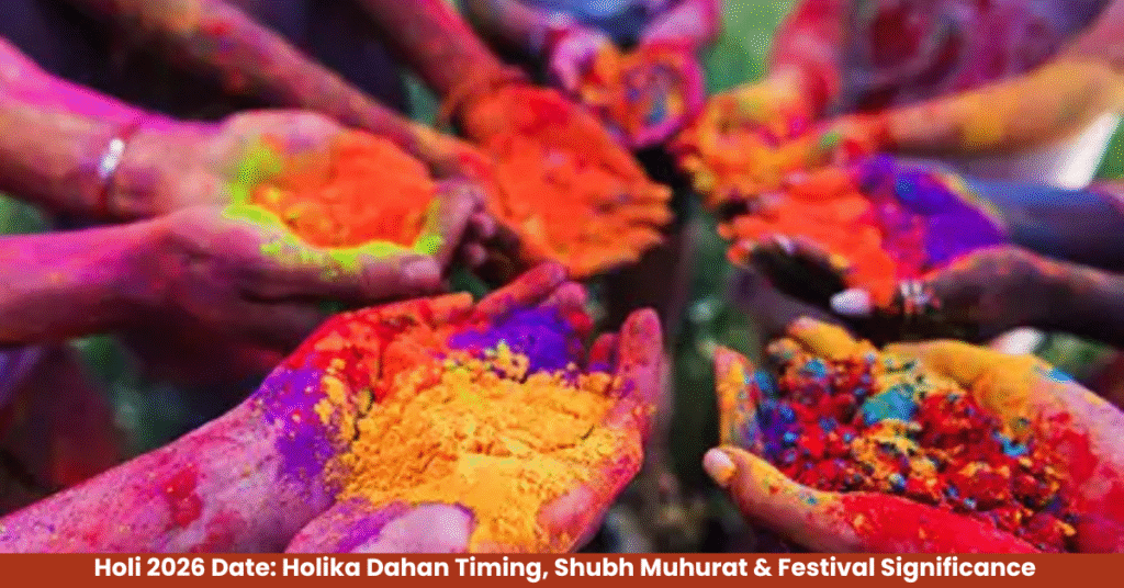 Holi 2026 Date: Holika Dahan Timing, Shubh Muhurat & Festival Significance