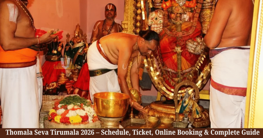 Thomala Seva Tirumala 2026 &ndash; Schedule, Ticket, Online Booking & Complete Guide