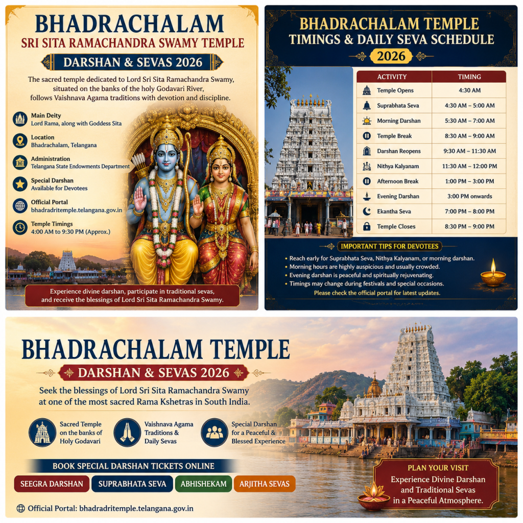 Bhadradritemple. telangana. gov. in
